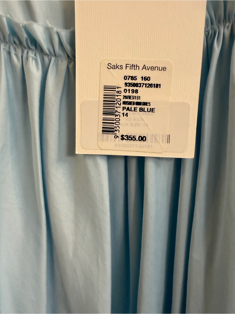 Aje Hushed Mini Dress Sky, size 14 - Picture 8 of 8